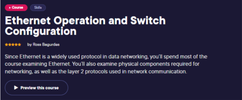 Ethernet Operation and Switch Configuration